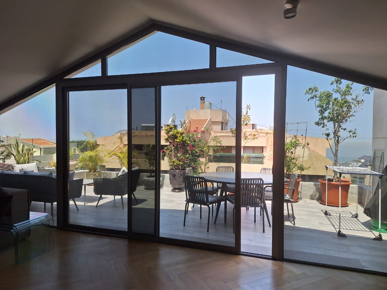 WAMCO installed window film — living room glass